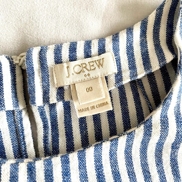 J Crew Navy & White XS Striped Top - Picture 4 of 6
